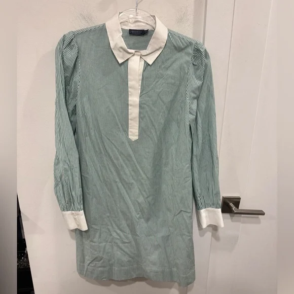 Vineyard Vines Green and White Striped Dress - Picture 1 of 6